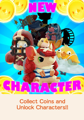 Collect Coins and Unlock Characters!!